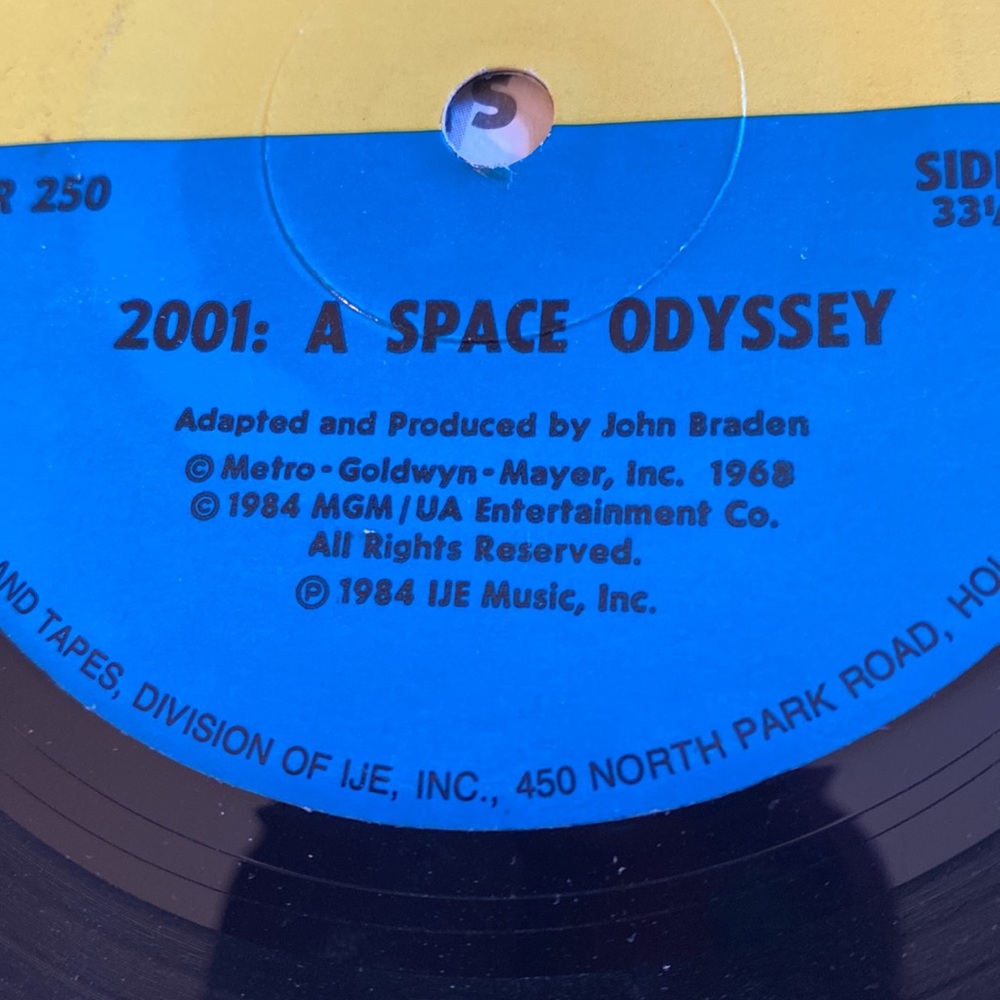 Vintage 2001 A SPACE ODYSSEY - CHILDREN’S KID STUFF BOOK / RECORD # DBR-250 1984 - Picture 5 of 9